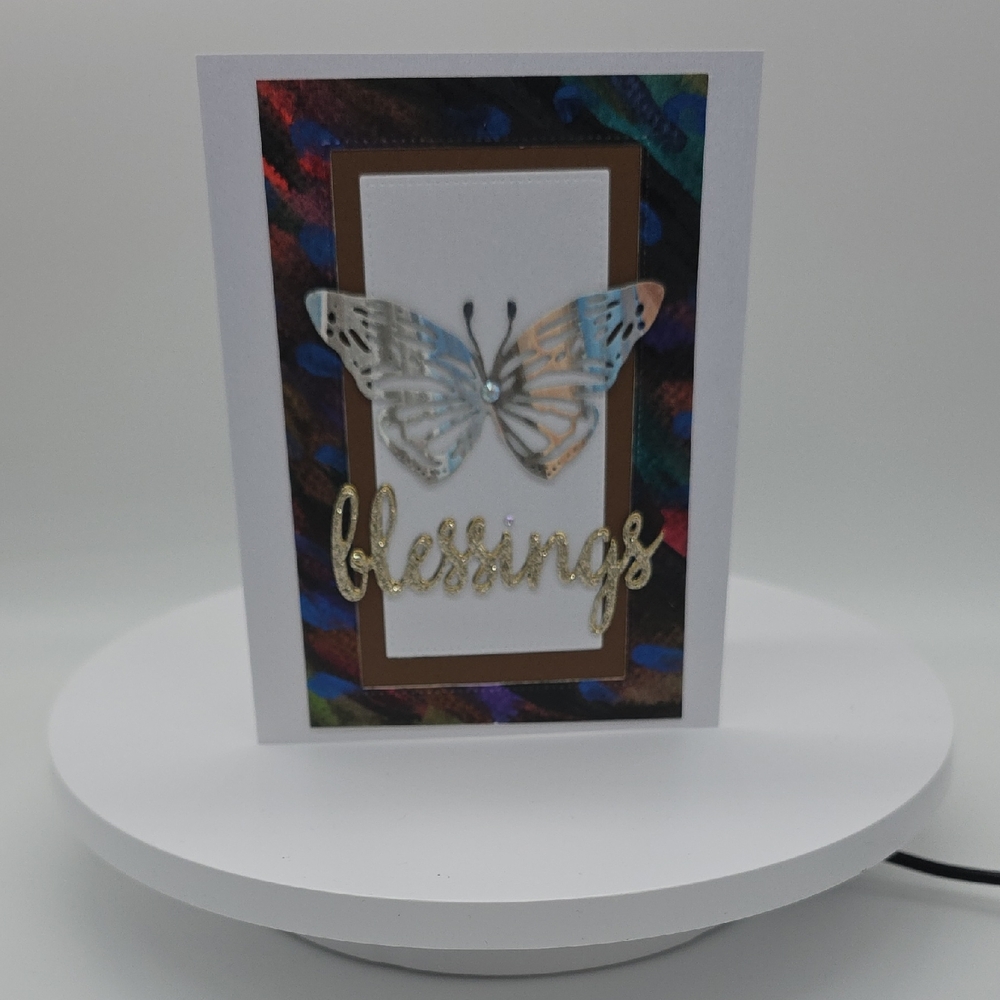 Elegant Butterfly Blessings Card